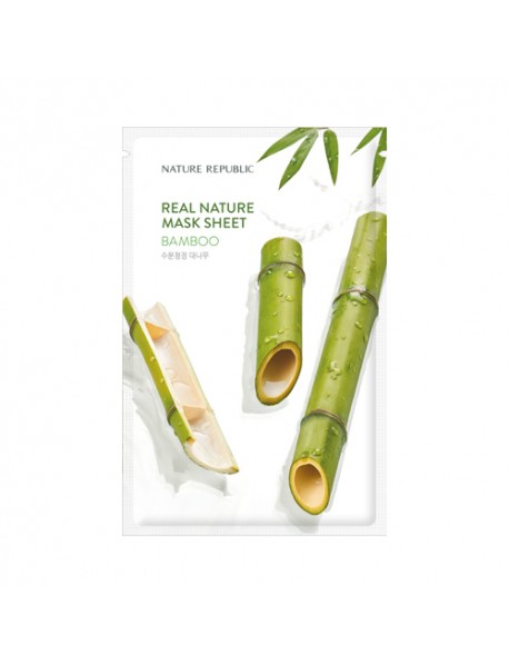 [NATURE REPUBLIC] Real Nature Mask Sheet - 10pcs (23ml x 10pcs) #Bamboo