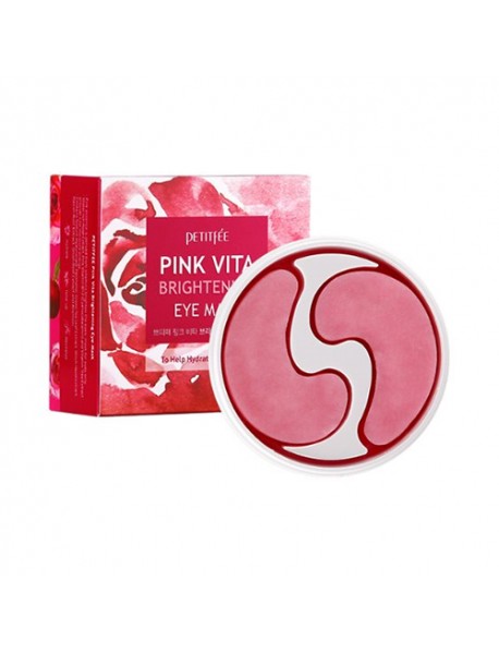 [PETITFEE] Pink Vita Brightening Eye Mask - 70g (60pcs)