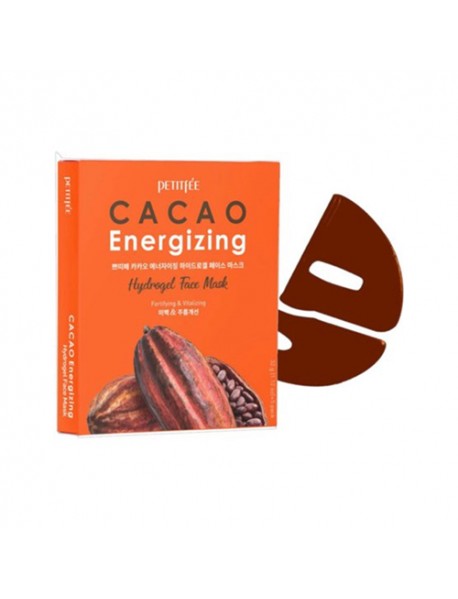 [PETITFEE] Cacao Energizing Hydrogel Face Mask - 1Pack (5ea)