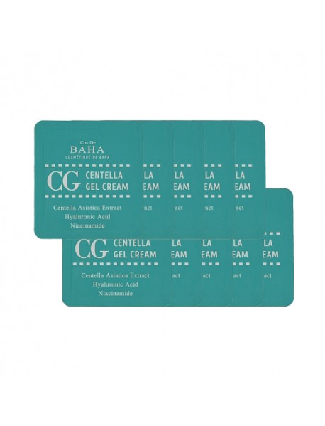 [COS DE BAHA_SP] CG Centella Gel Cream Testers - 10pcs (1.5ml x 10ea) 