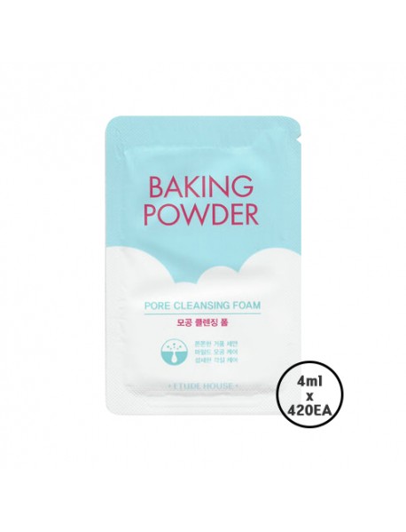 [ETUDE HOUSE_SP] Baking Powder Pore Cleansing Foam Testers - 1Box (4ml x 420pcs)