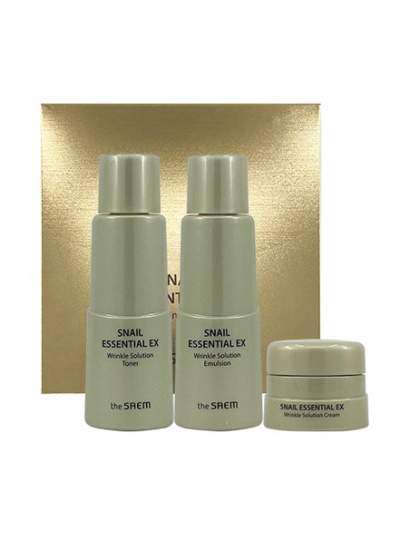 [THE SAEM_SP_$1] Snail Essential EX Wrinkle Solution Special Gift 3 Set - 1Pack (3items) (EXP : 2023. Jun)