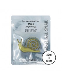 [THE SAEM_SP] Pure Natural Mask Sheet Testers - 10pcs #Snail Brightening