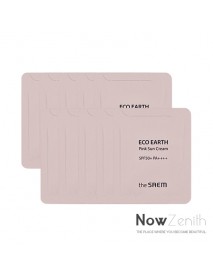 [THE SAEM_SP] Eco Earth Pink Sun Cream Testers - 10pcs (1.5ml x 10pcs) (SPF50+ PA++++)