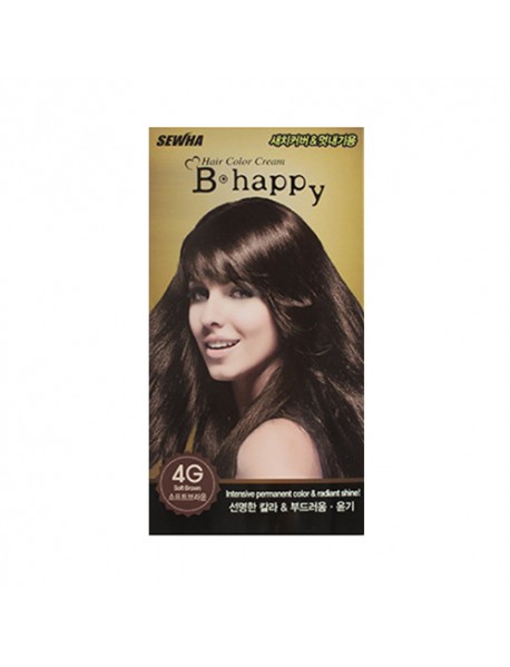 [SEWHA] B Happy Hair Color Cream - 120ml #4G Soft Brown