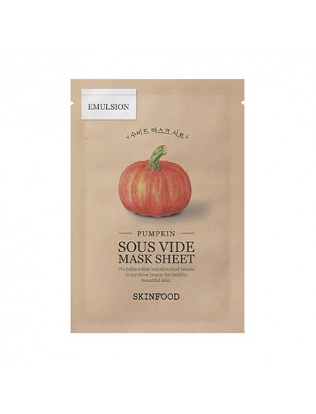 (SKINFOOD) Sous Vide Mask Sheet - 10pcs (20g x 10pcs) #Pumpkin