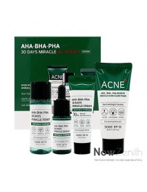 [SOME BY MI] AHA. BHA. PHA 30 Days Miracle AC SOS Kit Edition - 1Pack (4items)