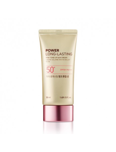 [THE FACE SHOP] Power Long Lasting Pink Tone Up Sun Cream - 50ml (SPF50+ PA++++)
