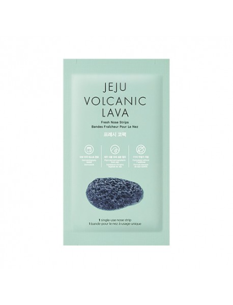 [THE FACE SHOP] Jeju Volcanic Lava Fresh Nose Strips - 1Pack (7pcs)