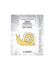 [THE SAEM] Pure Natural Mask Sheet - 1pcs #Snail Brightening