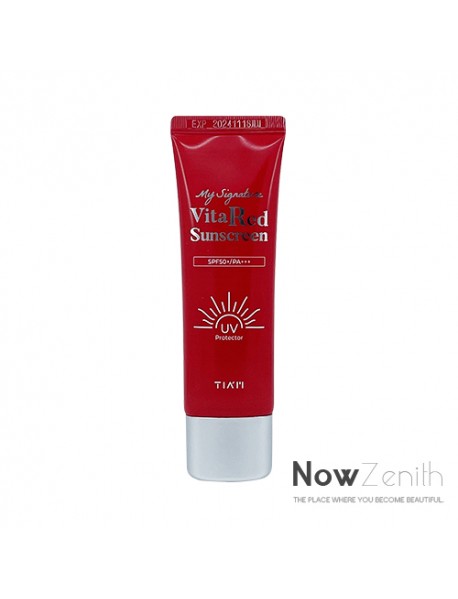 [TIAM] My Signature Vita Red Sunscreen - 50ml (SPF50+ PA+++)