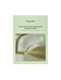 (VEGANIFECT) Clean And Glow Green Barley Serum Fit Mask - 1Pack (25ml x 5ea)